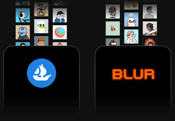 Fake Opensea and Blur NFT listings